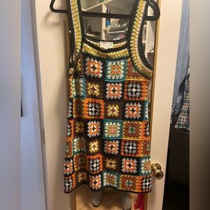 Fun Crochet Mini Dress